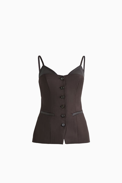 Flannel Bustier Waistcoat