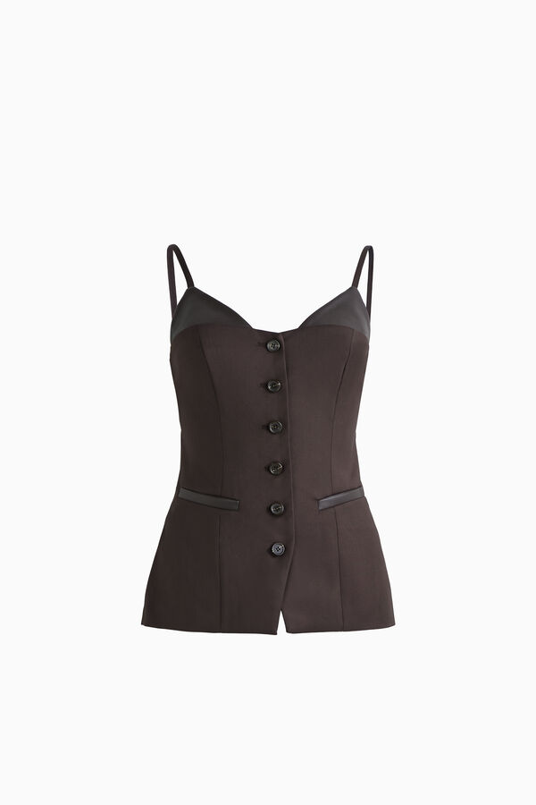 Flannel Bustier Waistcoat