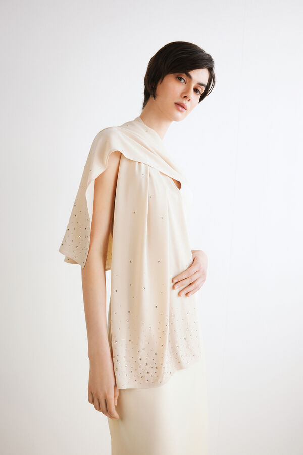 Stola mit Strasssteinen