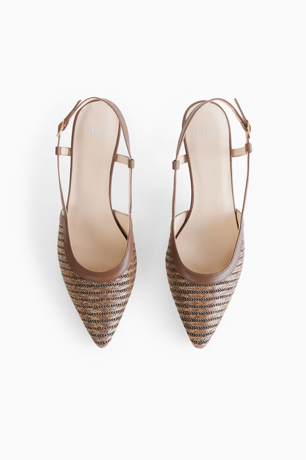 Woven slingback