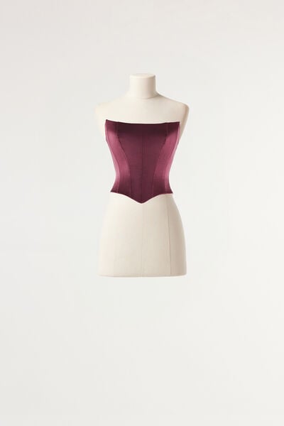 Satin bustier