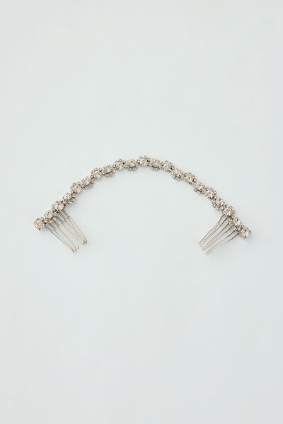 Pettine con filo di strass