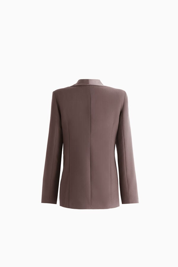 Blazer com lapela brilhante