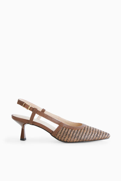 Woven slingback