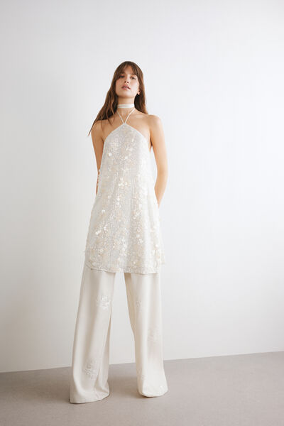 Kurzes Passionsblumen-Kleid