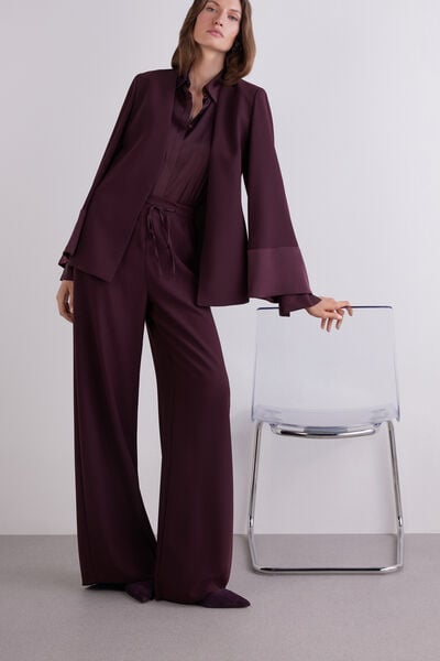 Pantalons fluids de cama ampla
