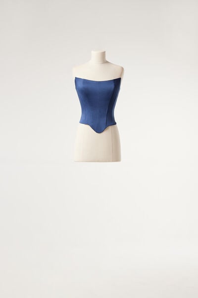 Satin bustier
