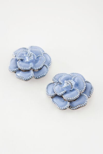 Clip Camelia smaltata