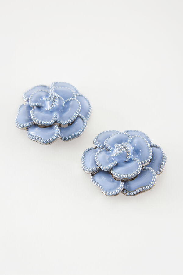 Clip Camelia smaltata