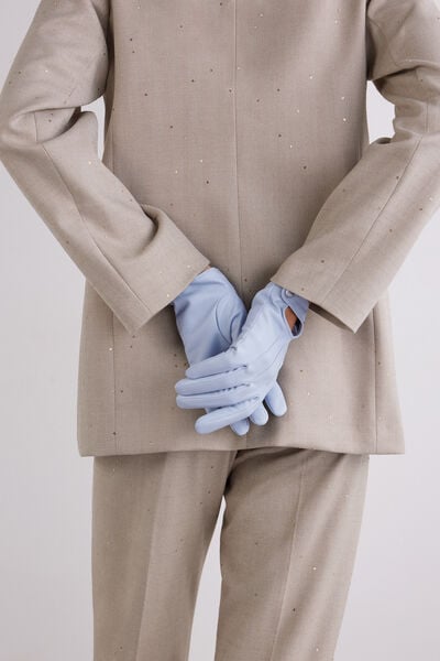 Faux leather gloves