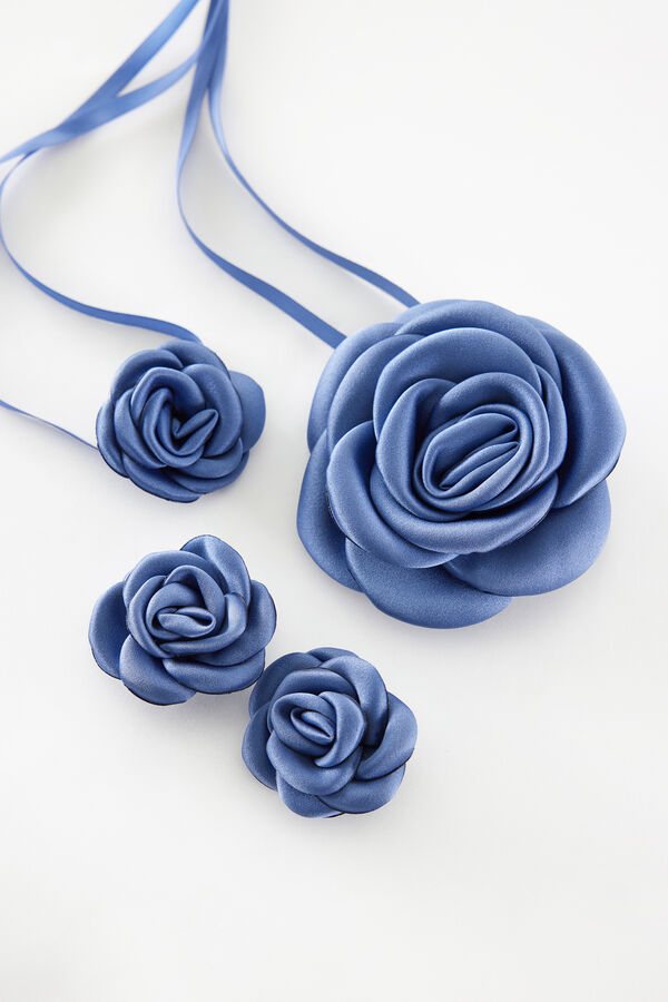 Blumen-Gürtel-Set und Blumen-Clip