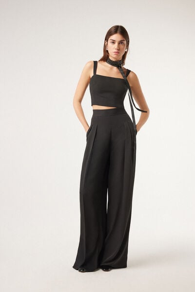 Crepe Trousers