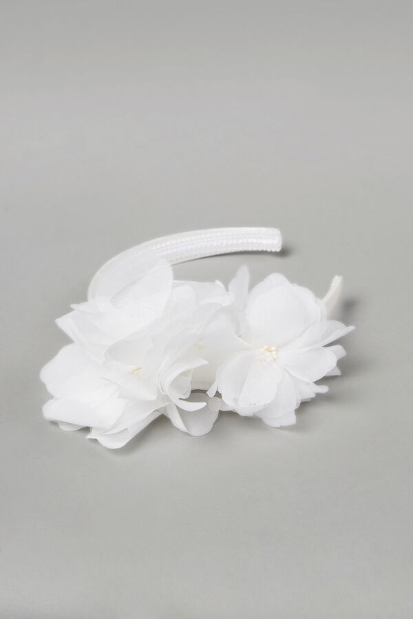 Bandolete em cetim com flores