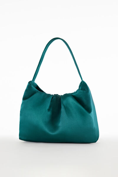 Satin clutch with handles