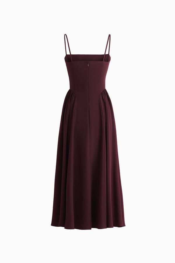 Midikleid mit gerafftem Rock