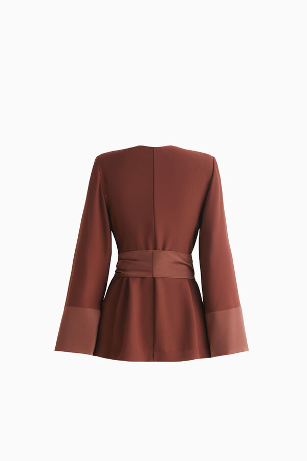 Kimono-Blazer mit G&uuml;rtel