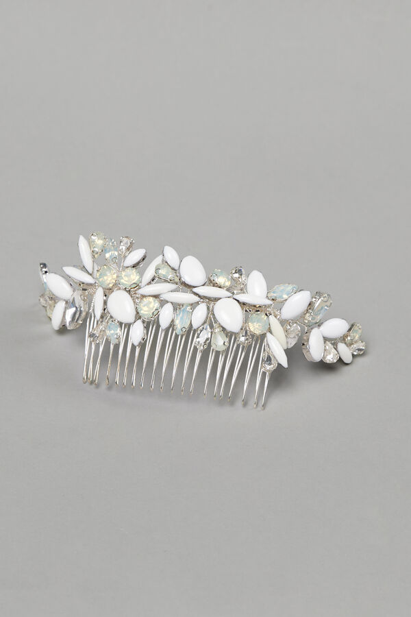 Kamm mit Strass und Perlen