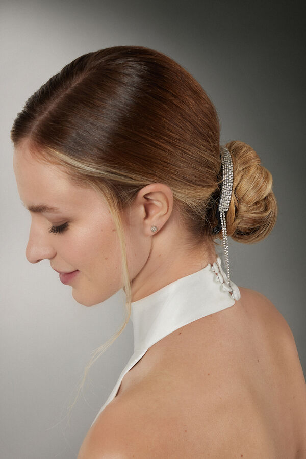 Chain clip in strass