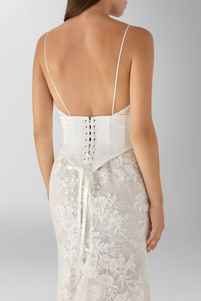 Satin bustier