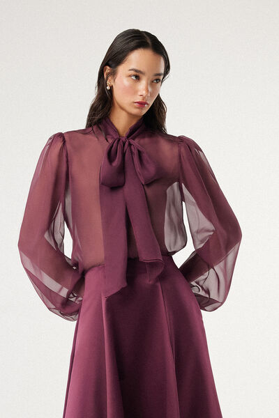Camicia con fiocco