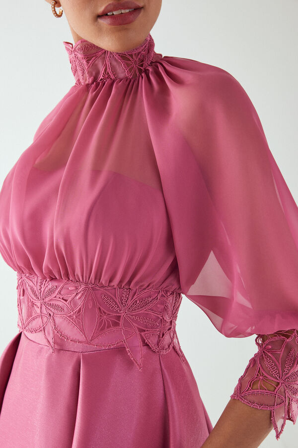 Bolero in chiffon and lace