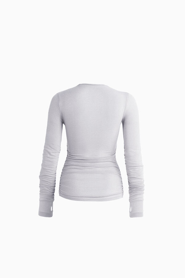Liniertes Jersey-T-Shirt