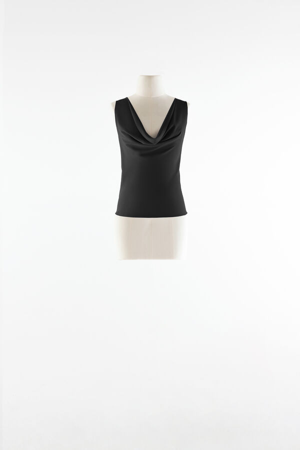 Top with Hooded Neckline