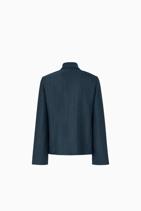 Lurex pinstripe shirt