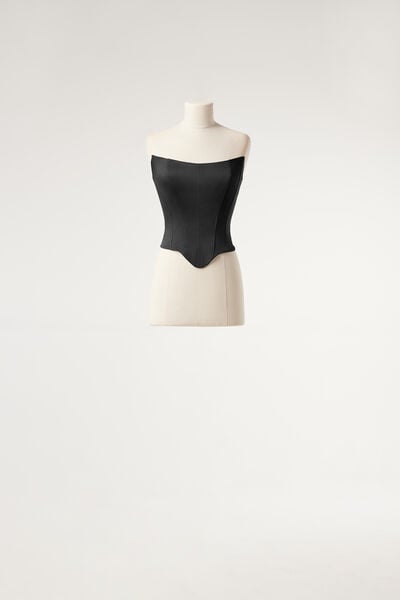 Satin bustier