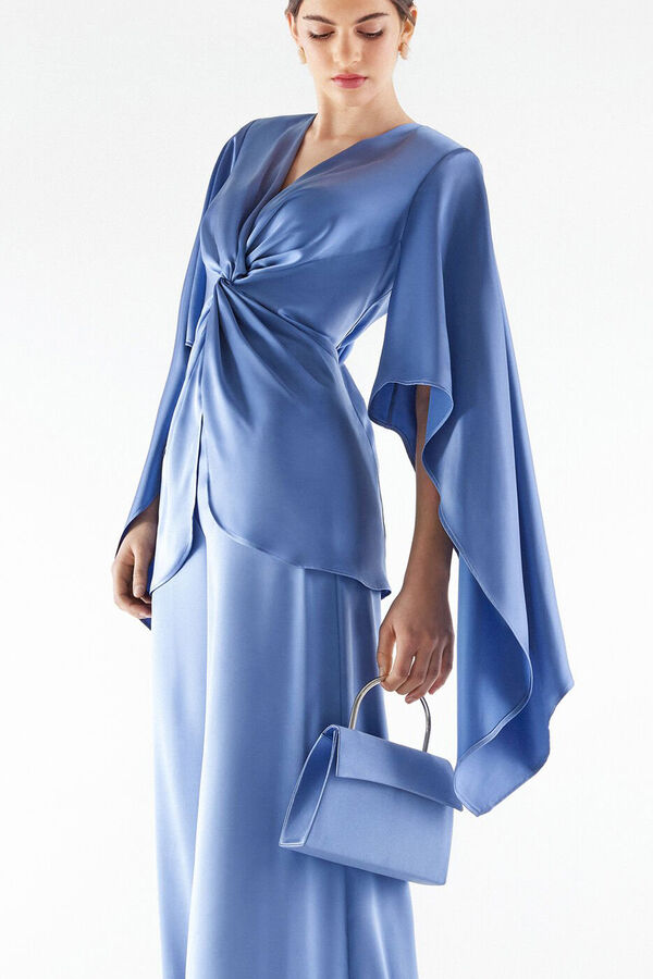Hard satin bag