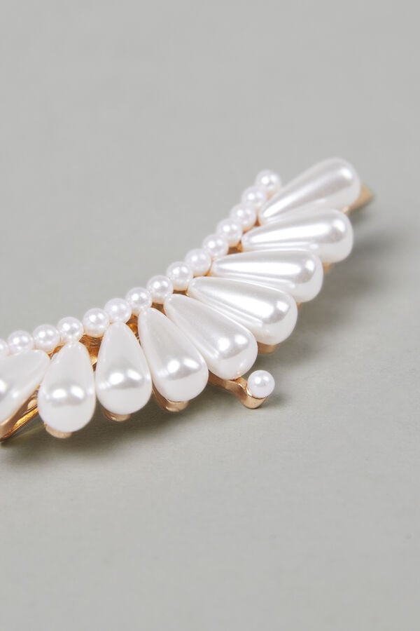 Barrette avec perles