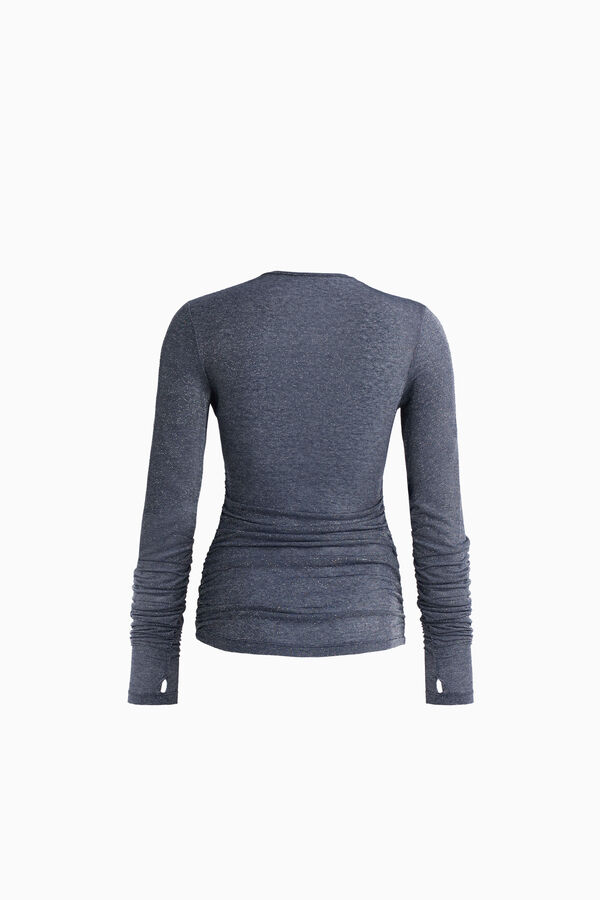 Liniertes Jersey-T-Shirt