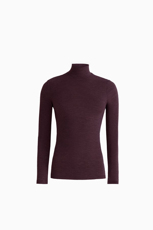 Rollkragenpullover aus Merinowolle