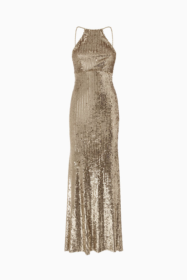 Langes Amarillis-Kleid