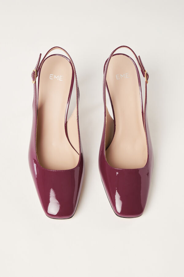 Slingback  in vernice