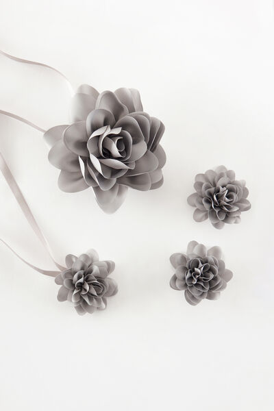 Kit cinturón flor y clip flor
