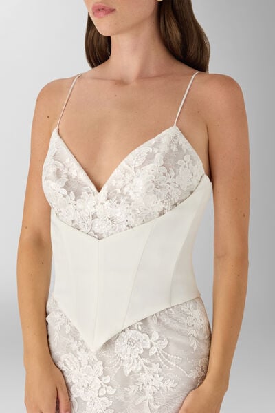 Crepe bustier