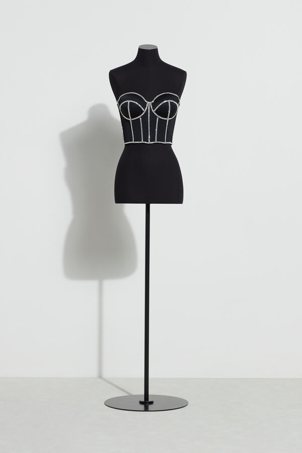 Satin bustier