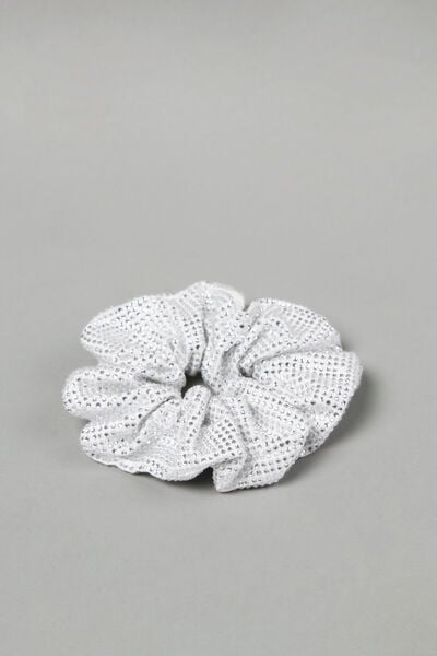 Embroided scrunchie