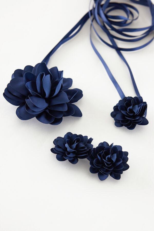 Blumen-Gürtel-Set und Blumen-Clip