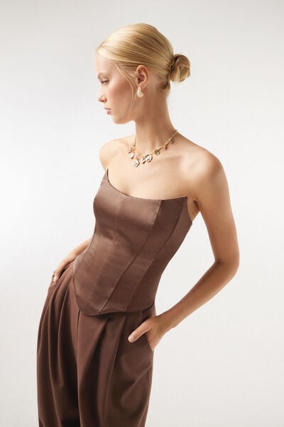 Bustier in raso