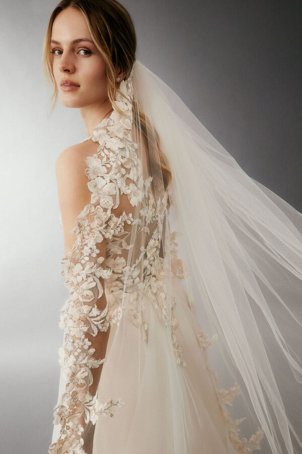 Voile en Tulle brodé