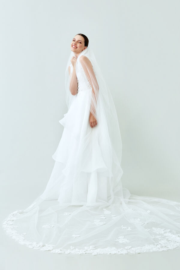 Velo in Tulle ricamato