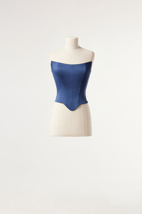 Satin bustier