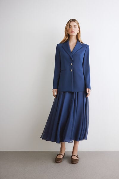 Midi-Rock aus Chiffon