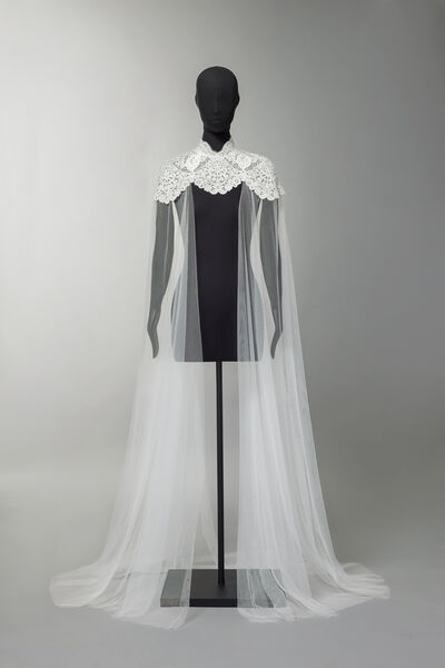 Cape with tulle wings