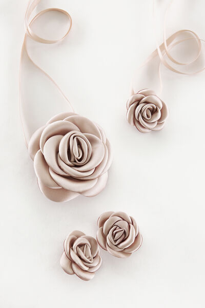Kit cintura e clip con fiore