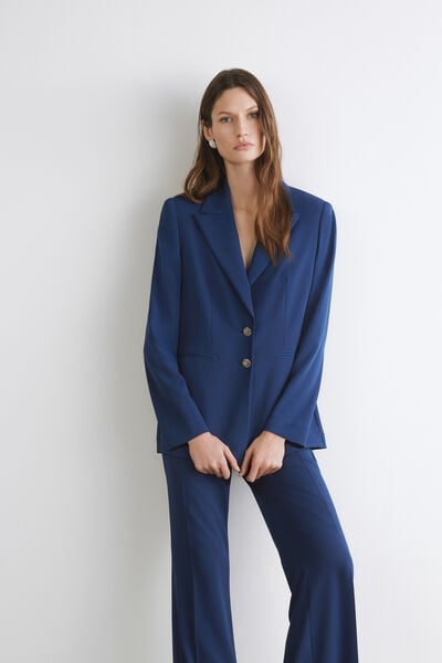 Blazer de bot&oacute; &uacute;nic