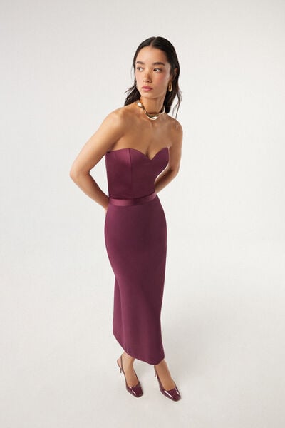Bustier in raso