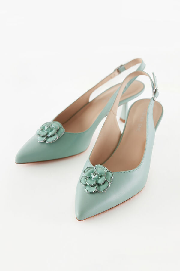 Clip Camelia smaltata